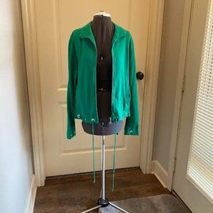 Ultrasport Cotton Knit Sport Jacket, green size L